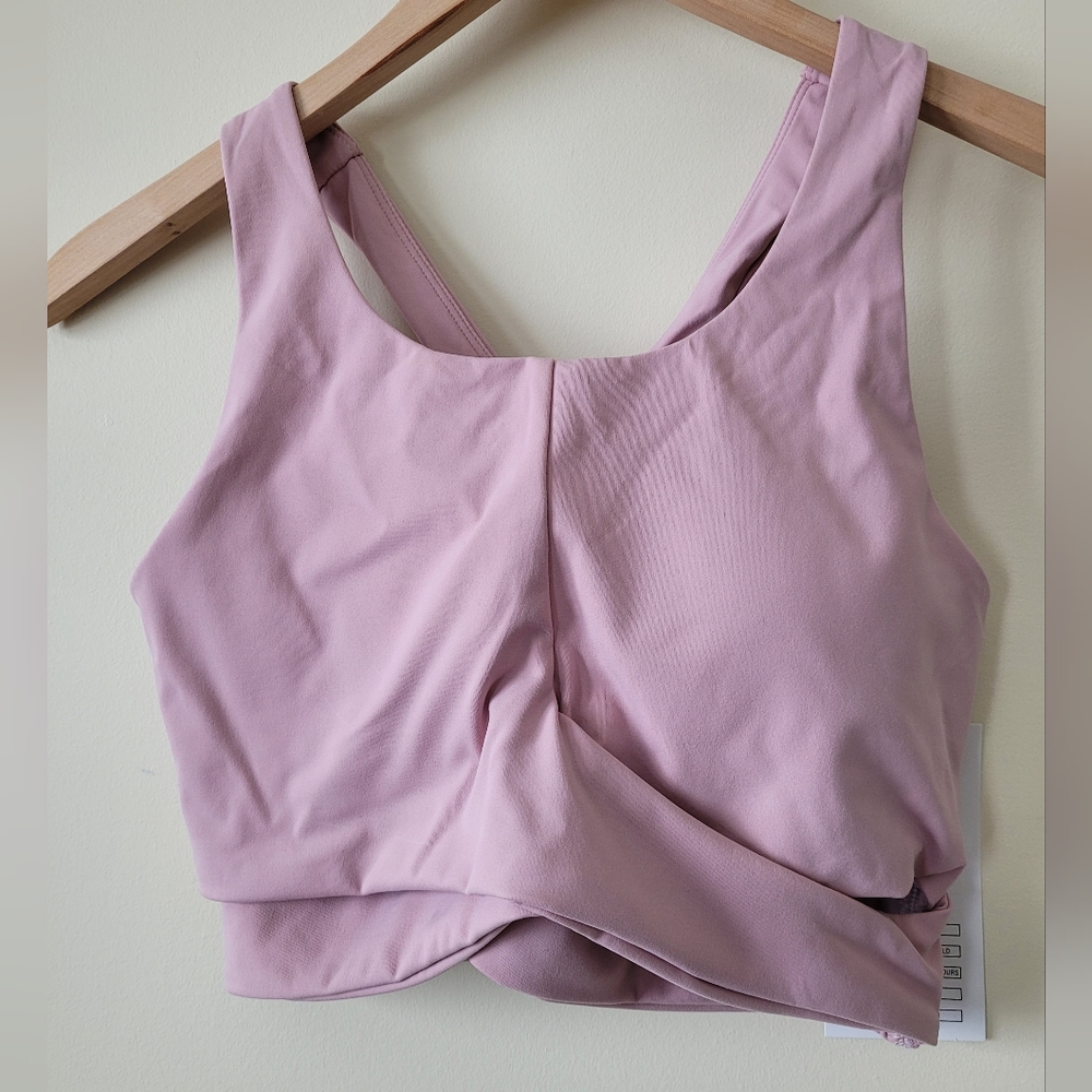 Bare Activewear Hold Me Up Sports Bra sz 10 Pink Mauve/Dusty Rose - Picture 6 of 10